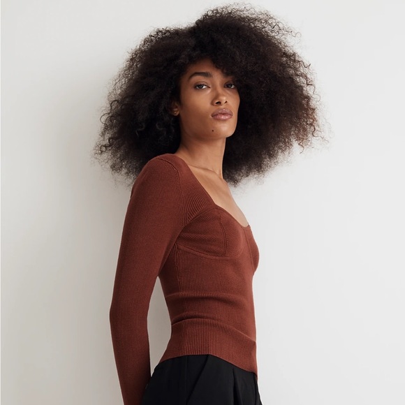 NWT Madewell signature Knit Sweater Top - Picture 2 of 7